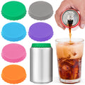 Silicone Soda Can Cover Lids - 6 Pack