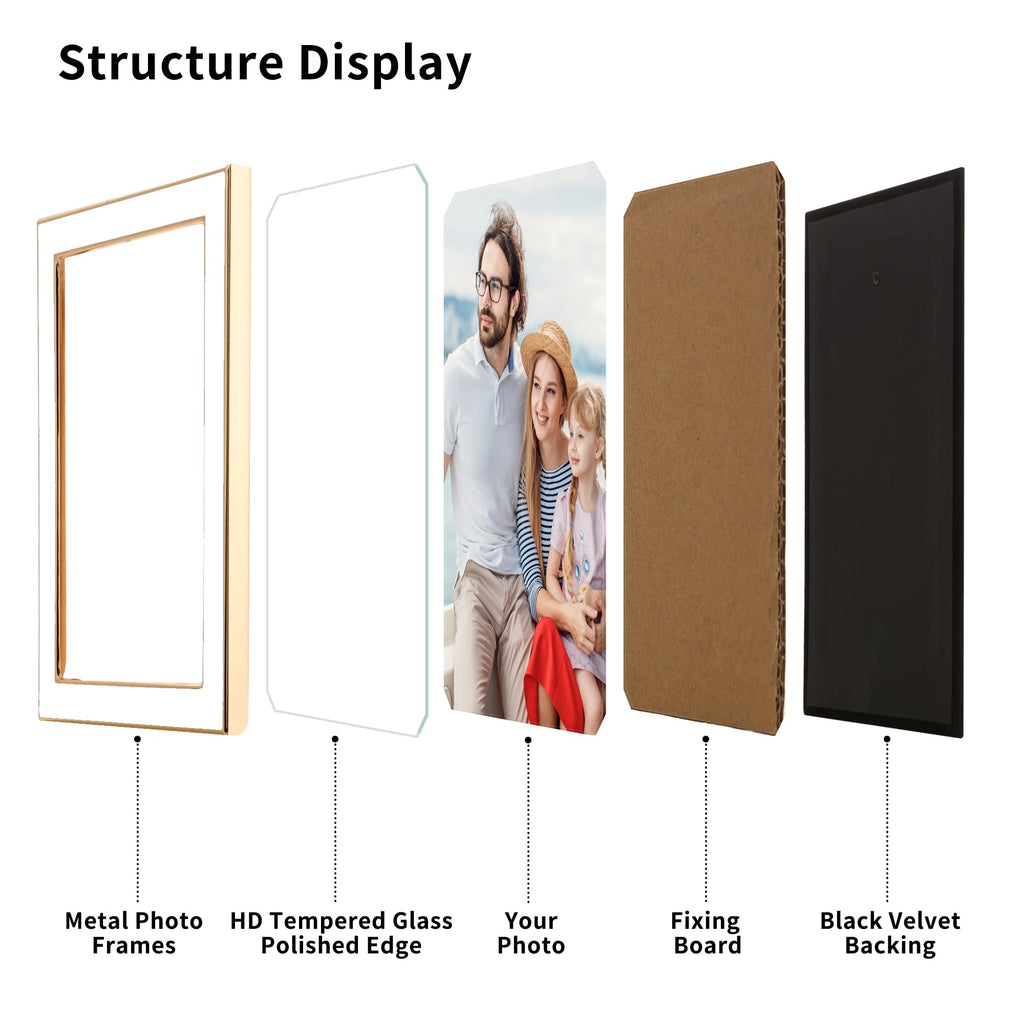 YiPinYin Enamel Picture Frames - White / 4x6Inch 2PK view 2
