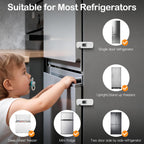 Fridge Locks for Kids with Strong Adhesive - White / 2 Pack view 3