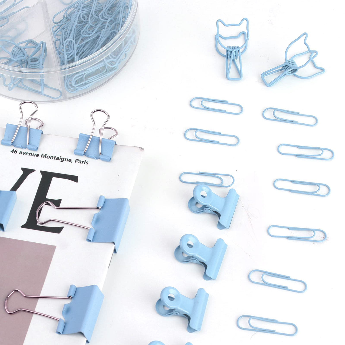 Creechwa Paper Binder and Clips - Blue / 72 / 1 Pack view 5