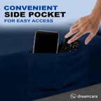 DREAMCARE Sheet Sets - 07 - Navy Blue / King - Extra Deep view 3