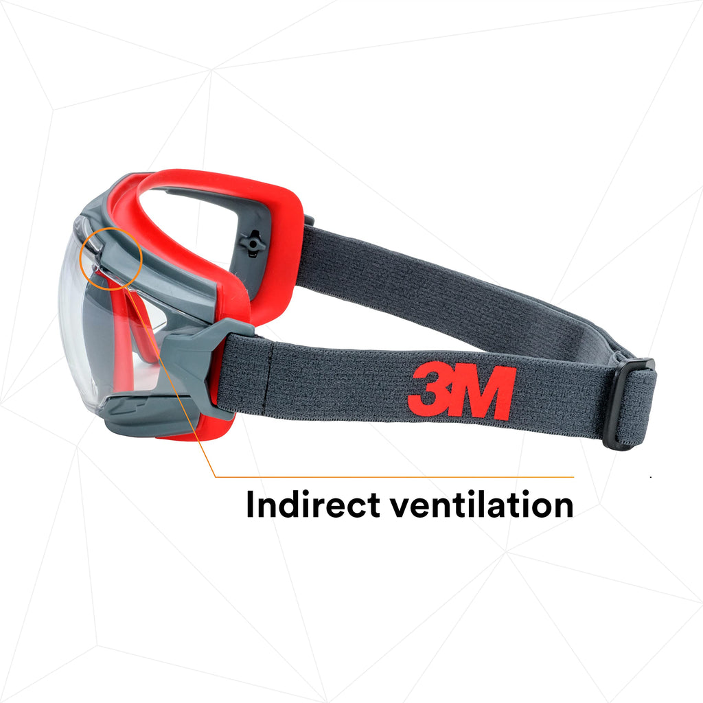 3M Safety Goggles, GoggleGear 500 Series, Scotchgard Anti-Fog Clear Lens (additional view 4)