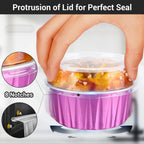 EUSOAR 5oz Baking Cups-3 - Rose Red / 50pcs view 3