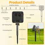 Moettany Solar String Lights Outdoor Waterproof - Warm White view 4