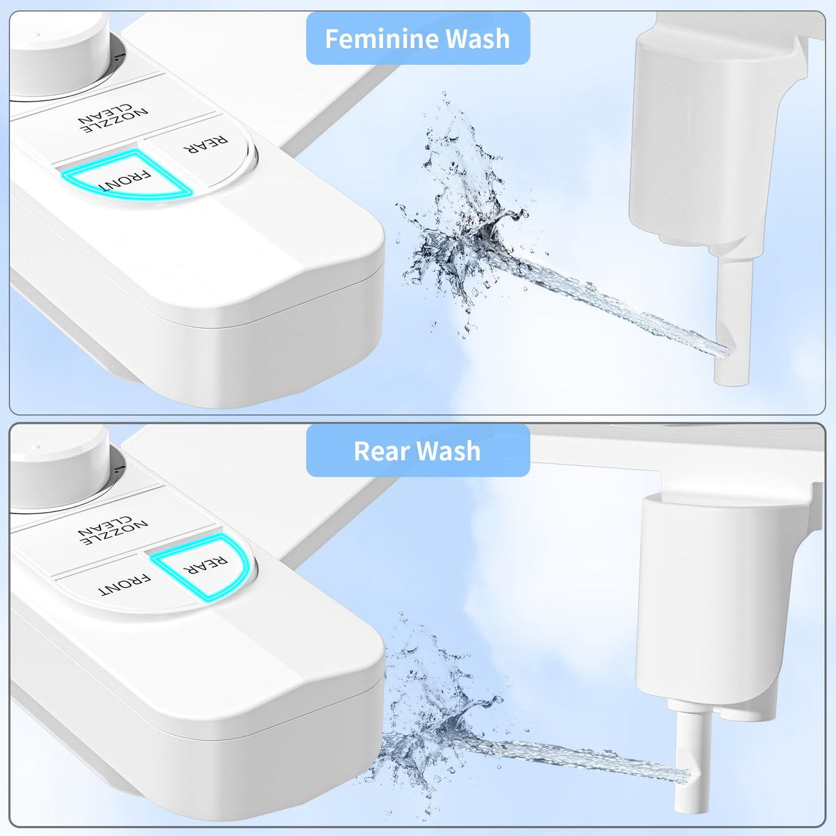 SAMODRA Non-Electric Bidet - Classic White view 1