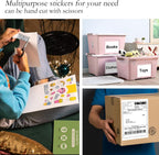 NefLaca 4000 Full Sheets Sticker Paper for Laser & Ink Jet Printers, 8.5" x 11" Full Sheet Address Shipping Label, 4000