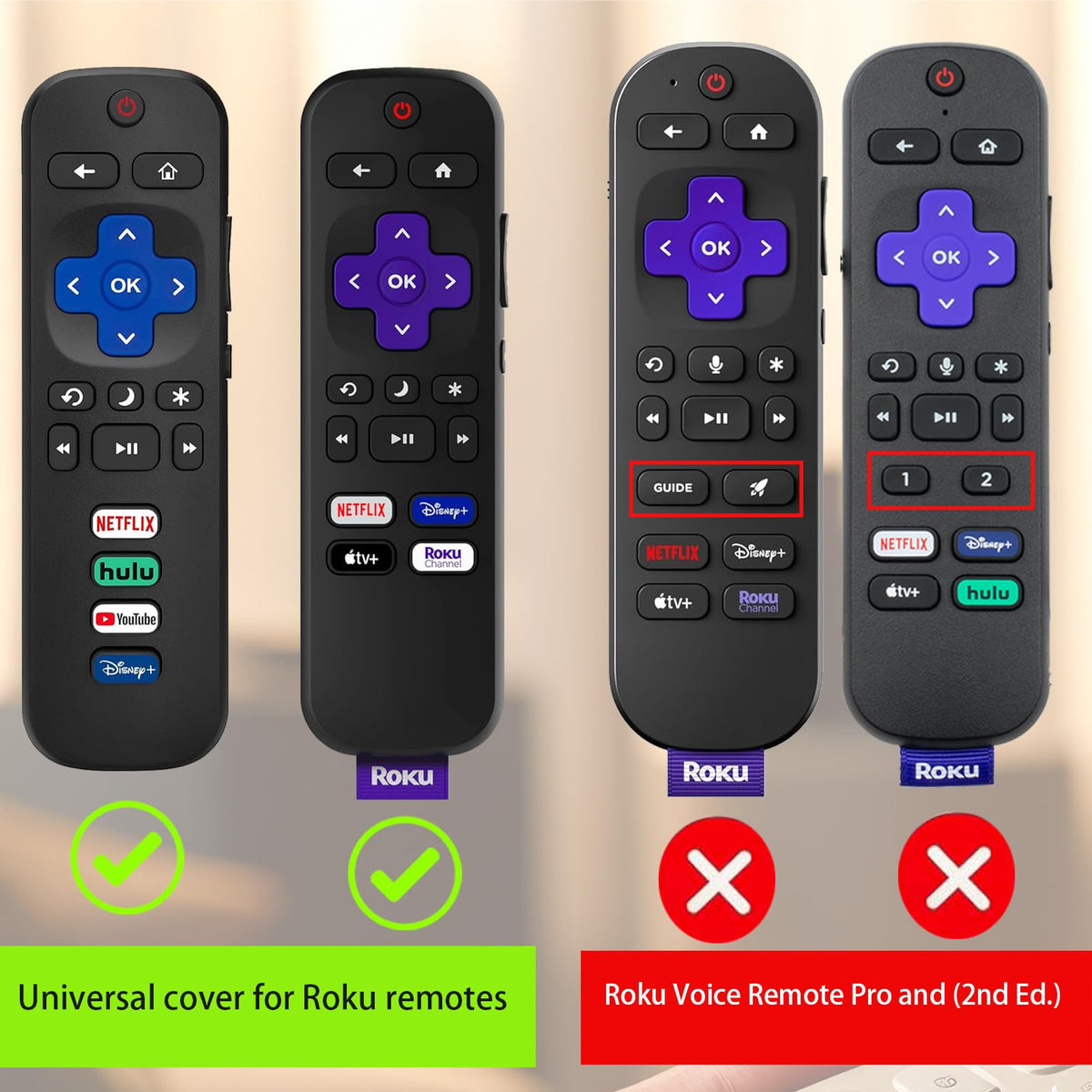 Siliveil Cover for Roku Stick Remote - view 2
