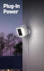 Like-New Ring Spotlight Cam Plus, Battery (newest model), Home or business security with HD video, Two-Way Talk, Color
