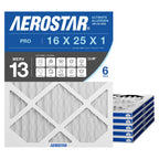Aerostar Air Filter, AC Furnace Air Filter - MERV 13 Pro / 6 PACK