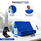Sttargxing Tablet Stand Multi-Angle Tablet Pad Stand Lazy Holder Stand Soft Pad Stand Tablet Cushion Stand with Net Pocket & Random Color Stands for Lap - Blue view 2