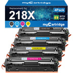 218X Toner Cartridges 4 Pack for HP 218X 218A 3301fdw 3301sdw 3201dw 3301