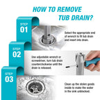 DURATECH Tub Drain Remover Wrench for Bath and Shower Drains (additional view 1)