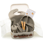 Baby Gift Set Basket for Girls - GRAY view 1