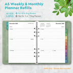 A5 Planner Inserts: 18 Months Oct 2026-Mar 2028 Weekly & Monthly Refills (additional view 1)