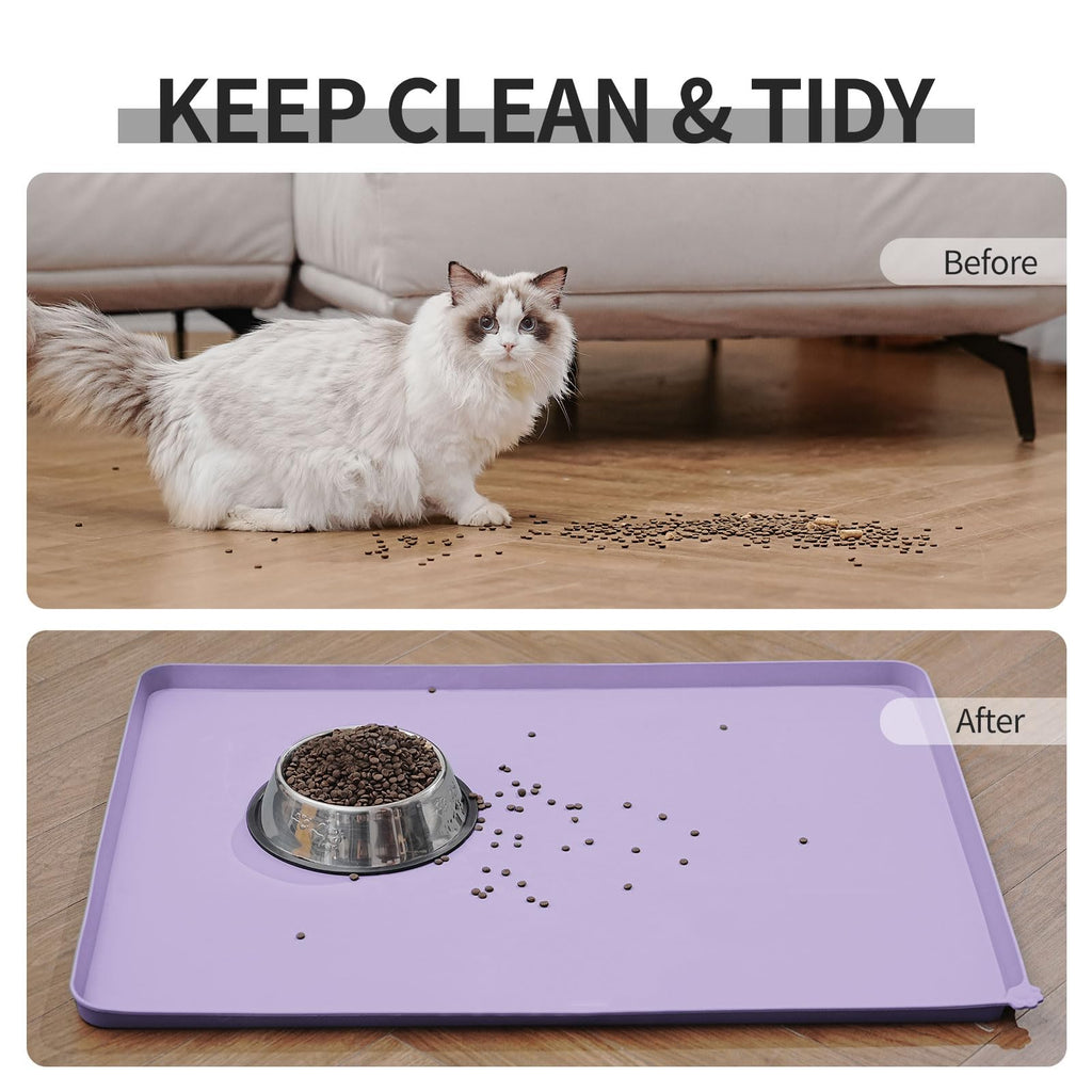 Reopet Silicone Pet Feeding Mat - Waterproof & Non-Slip Dog Cat Placemat