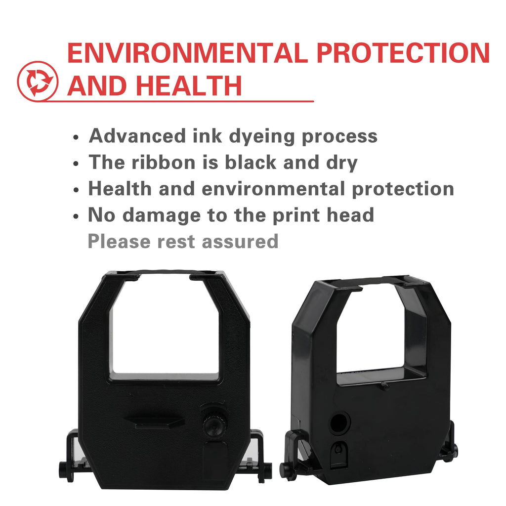 Amano Time Clocks Ribbon Replacement Ribbon Fits Amano PIX 10/15/20/21/25/35/28/55/75/95/200/3000/4000 - Black-9pcs view 3
