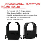Amano Time Clocks Ribbon Replacement Ribbon Fits Amano PIX 10/15/20/21/25/35/28/55/75/95/200/3000/4000 - Black-9pcs view 3