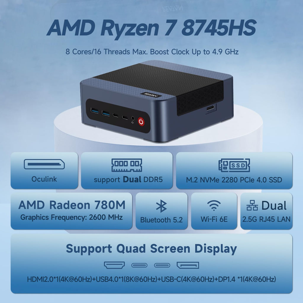 Reatan Mini PC, AMD Ryzen