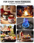 FUKKUDA Electric Arc Candle Lighter with Safety Switch - USB Rechargeable, Windproof & Flameless for Romantic Evenings
