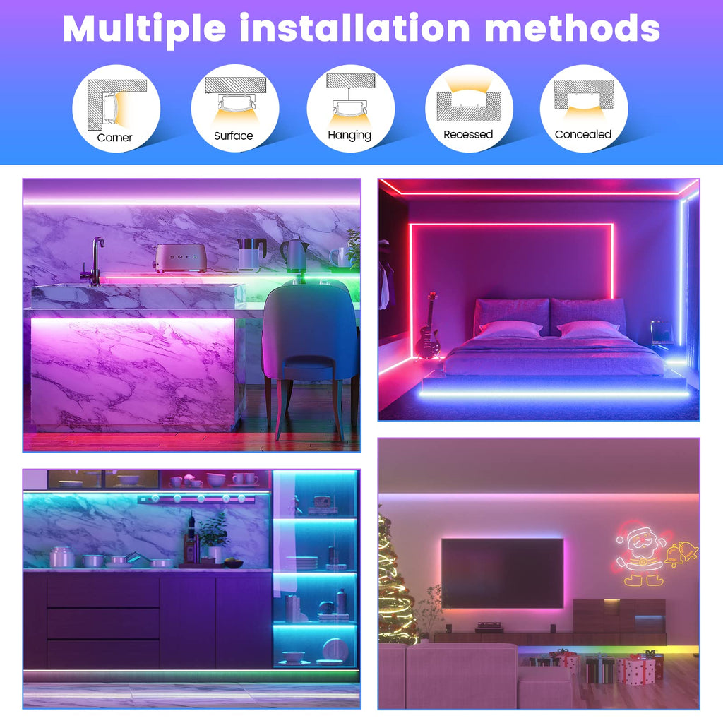 Muzata 6Pack 3.3FT/1M Silver Spotless LED Channel with Milky Diffuser U108 (additional view 3)