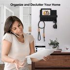Lwenki Key Holder for Wall, Decorative Key and Mail Holder with Shelf Has Large