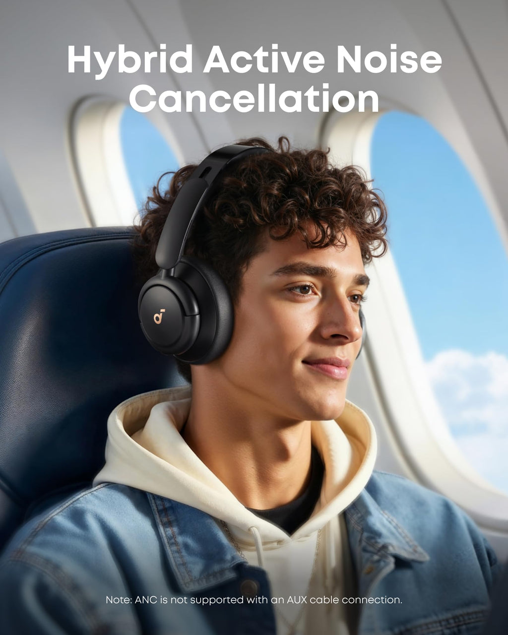 Soundcore by Anker Life Q30 Hybrid Active Noise Cancelling Headphones with Multiple Modes - Jet Black view 2