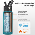 Konokyo oz Insulated Stainless Steel Water Bottle
