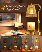 AODHGR Candle Warmer Lamp with Timer Dimmable
