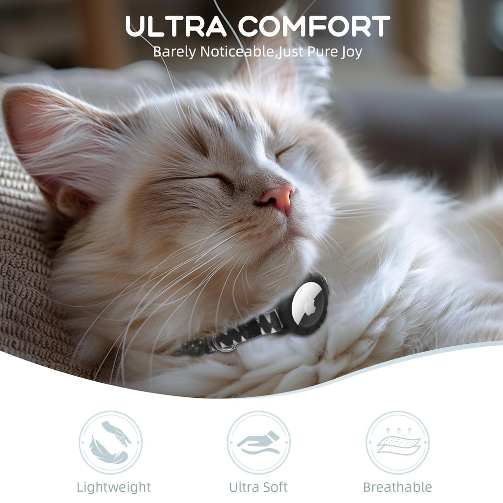 AirTag Cat Collars, Stretchy Collar