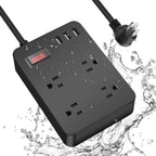 Power Strip, 4 Flat Plug