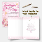 Nicavvi Birthday Card 99-102+151-156 - Special Granddaughter view 2