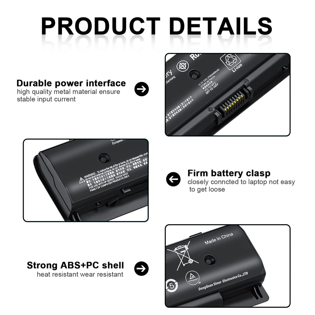 TSKYBEAR P106 PI06 PI09 P109 710416-001 710417-001 Notebook Battery Compatible with HP (additional view 2)