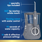 Waterpik Aquarius Countertop Water Flosser with 10 Settings, 7 Tips