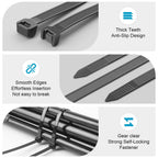 XINGO 24 inch Black Long Zip Ties Heavy Duty 300 PCS, 200LBS Ultra Strong Plastic Wire (additional view 4)