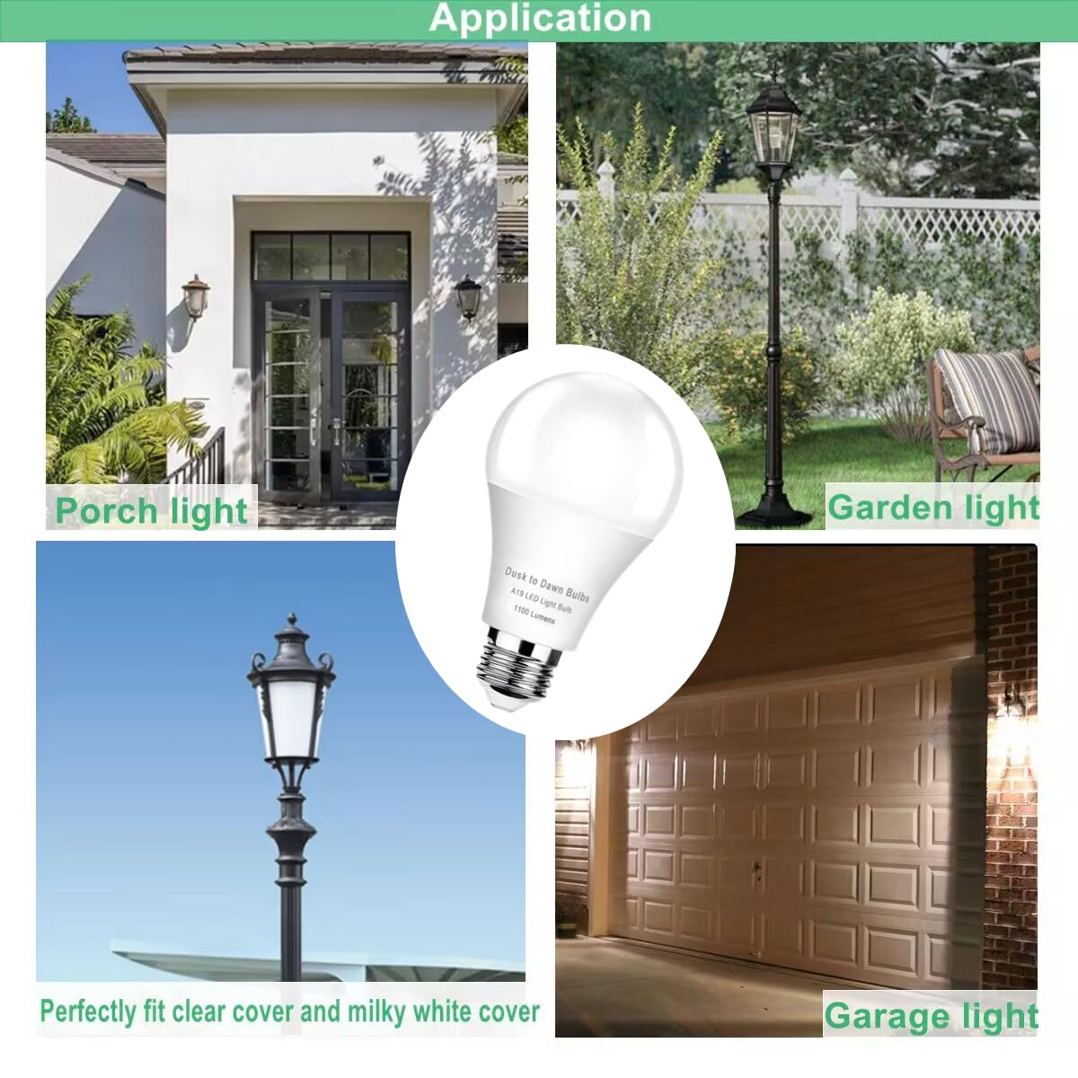 SETEN 6-Pack Dusk to Dawn LED Light Bulbs, 75W Equivalent, 2700K 1,100LM (additional view 2)