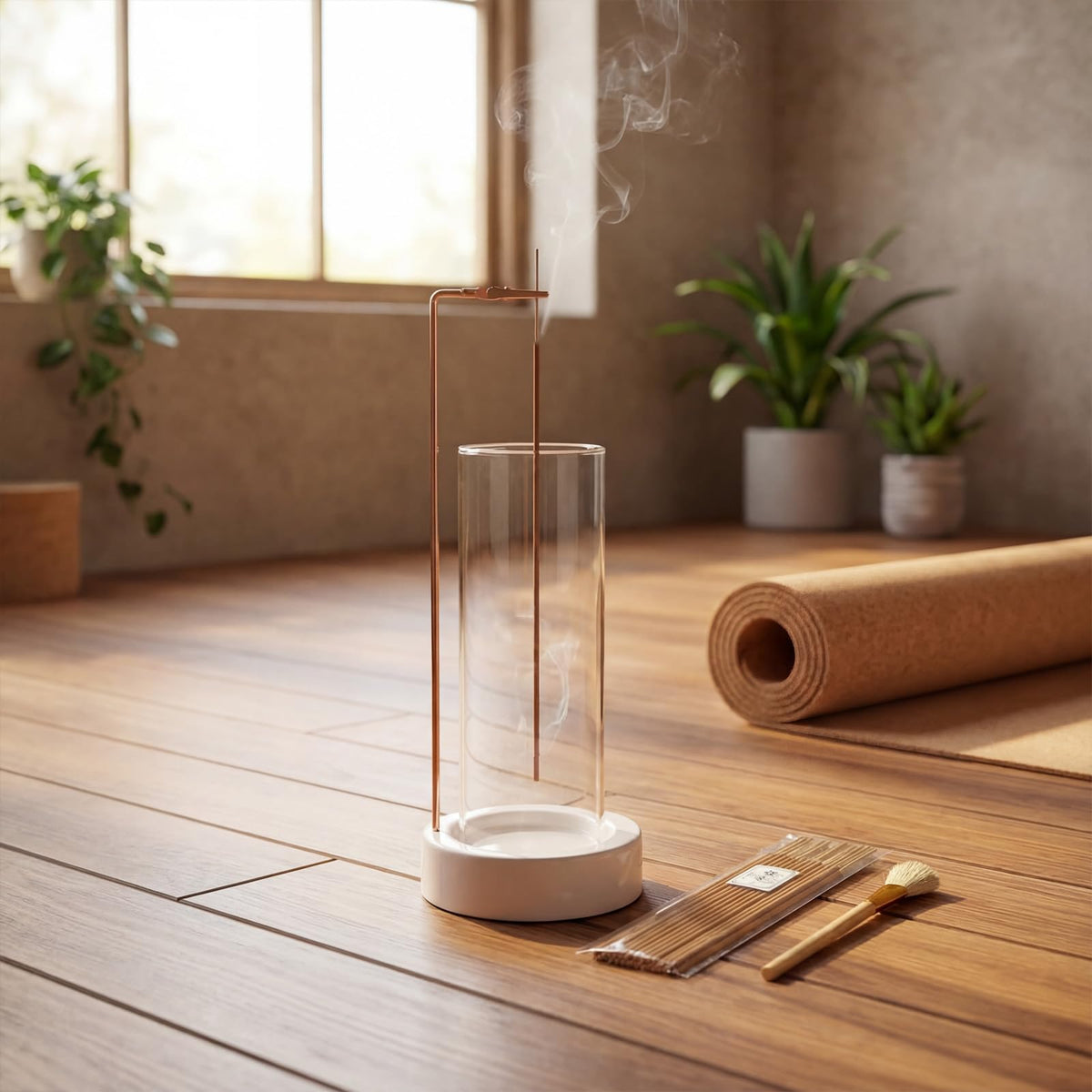 CEREMONY Incense Holder - Ceramic Bottles Round Beige view 8