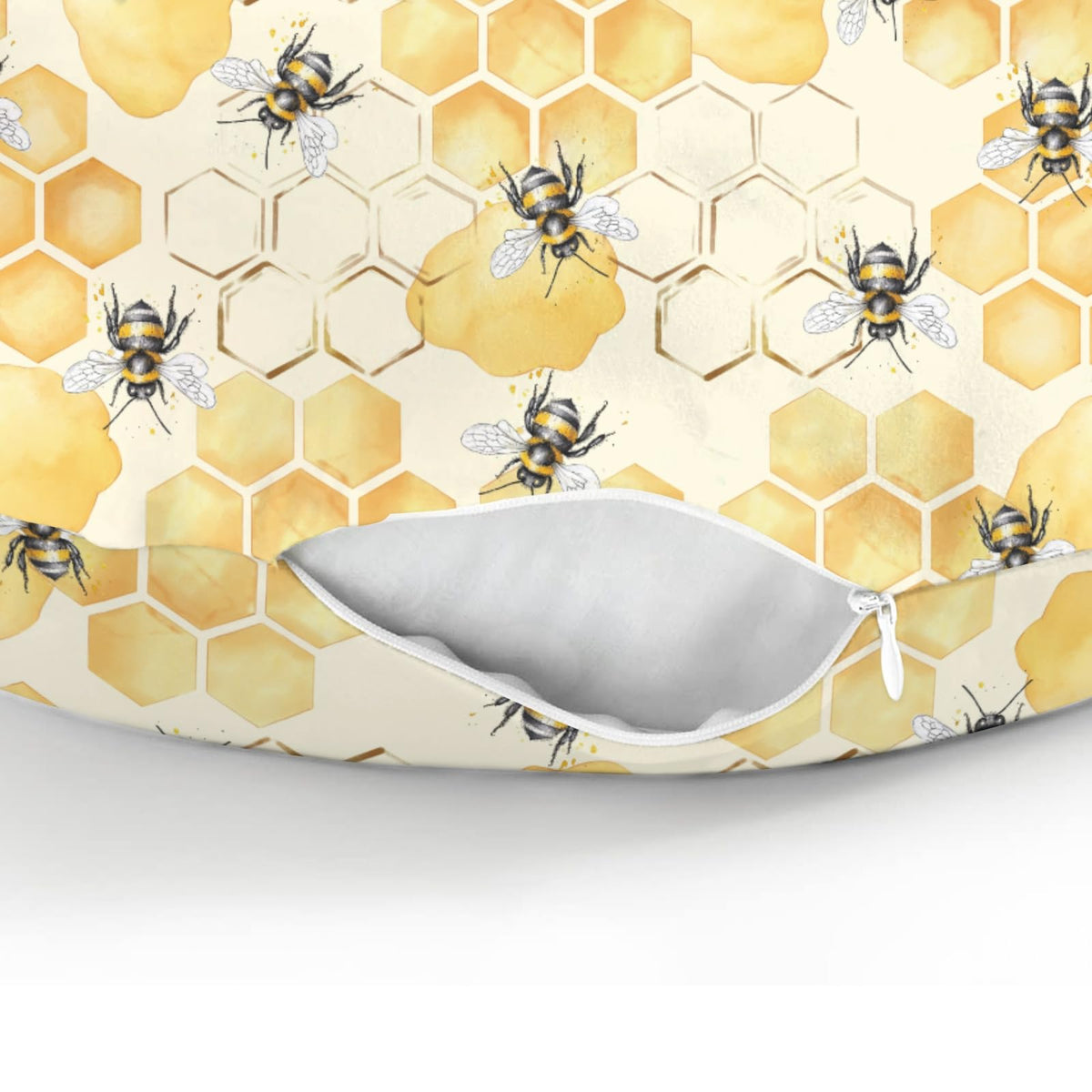 Nursing Pillow Covers for Boy Girl Bees - Honey view 7