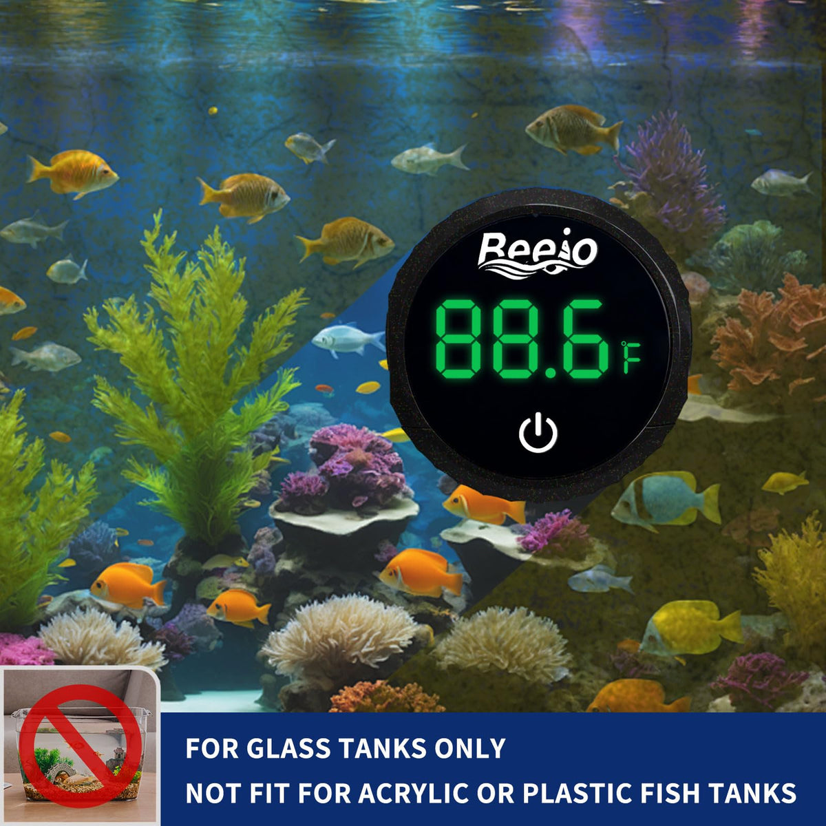 BEEJO Fish Tank Magnetic Glass Cleaner - Black view 6
