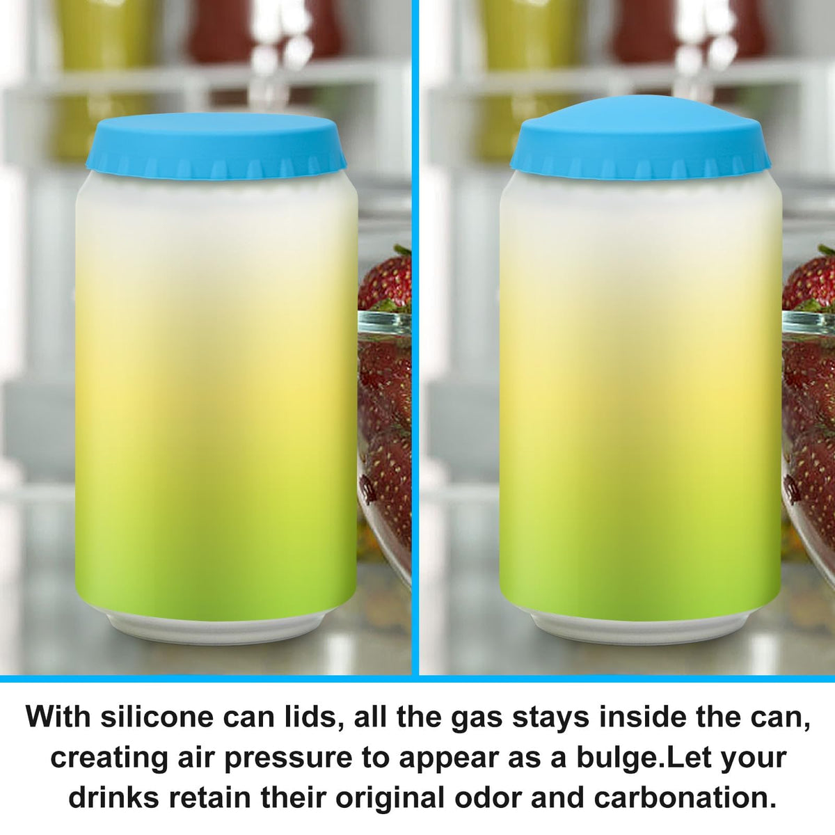 Silicone Soda Can Cover Lids - 12 Pack view 4