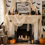 Qtisky Halloween Gauze Creepy Cloth