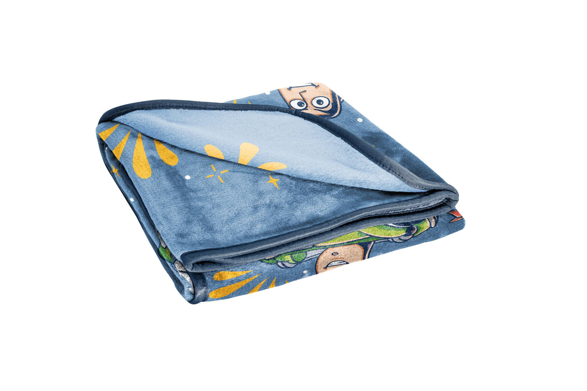 Jay Franco Kids Plush Throw Blanket - Blue - Toy Story / 40x50 - Travel Blanket view 4