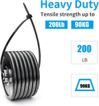 XINGO 24 inch Black Long Zip Ties Heavy Duty 300 PCS, 200LBS Ultra Strong Plastic Wire (additional view 3)