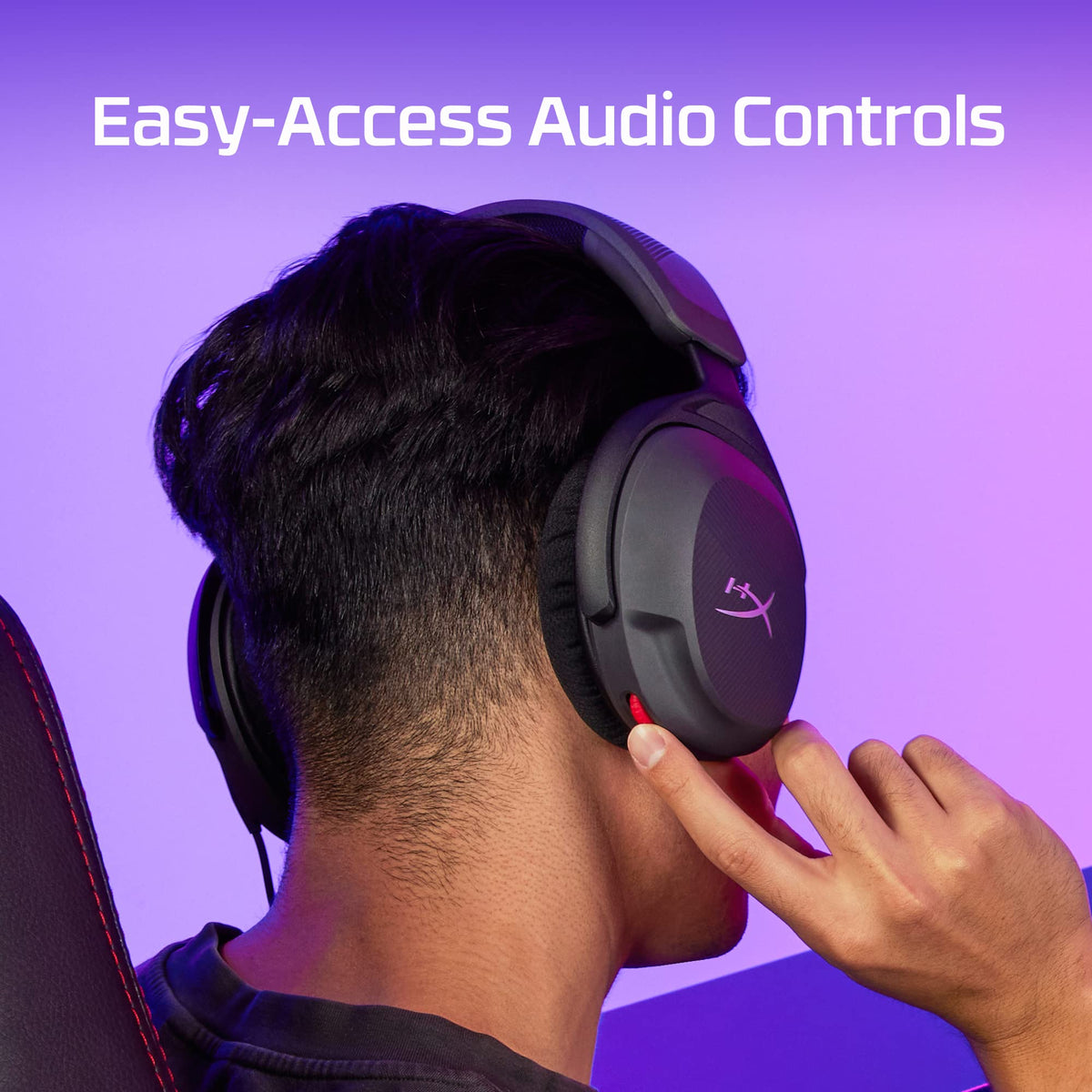 HyperX Cloud Stinger 2 Core – PC Gaming Headset, Lightweight Over-Ear Headset with mic (additional view 6)