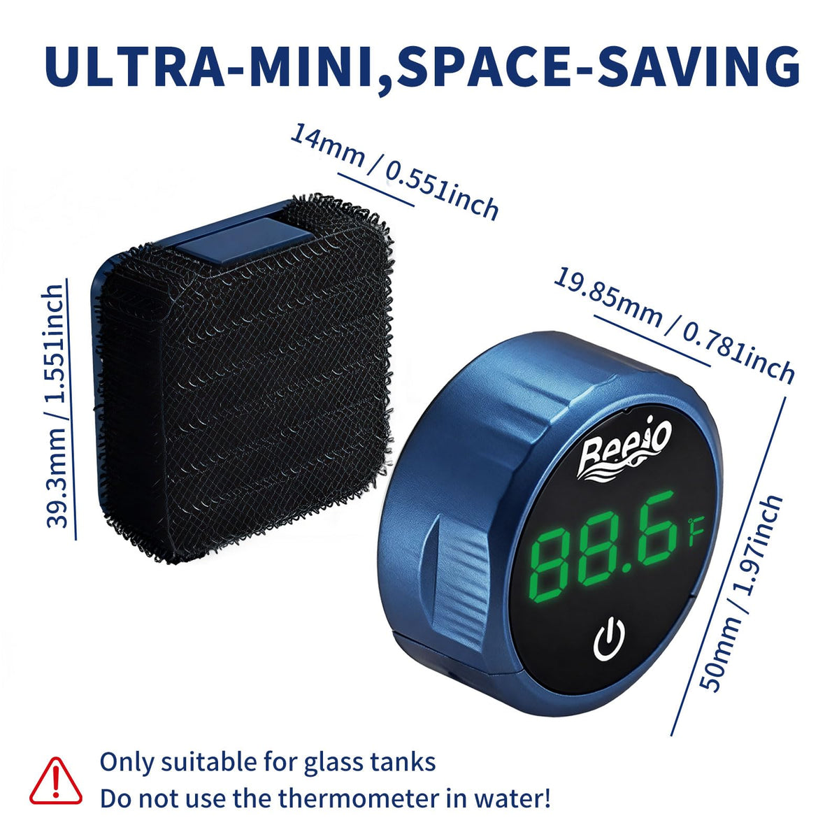 BEEJO Fish Tank Magnetic Glass Cleaner - Blue view 5