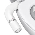 BIGCOW Ultra-Slim Bidet Attachment for Toilet - Dual Nozzle (Frontal & Rear Wash) with Adjustable Cold Water Pressure (Pack of 2)
