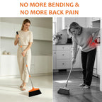 XXFLOWER Broom and Dustpan - Orange view 2