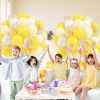 60pcs 12inch Confetti Balloons - Pastel Yellow view 6