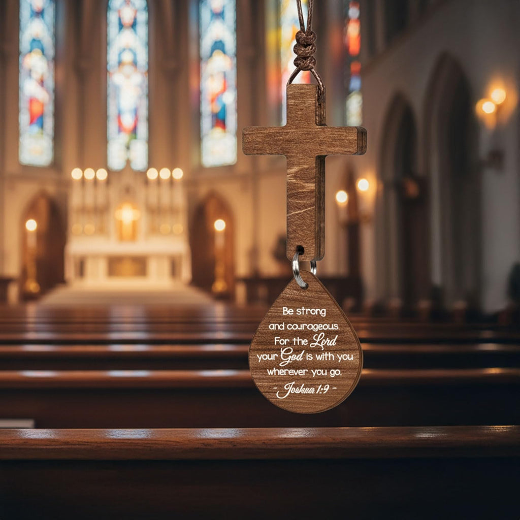 Cross for Car Mirror Hanging Christian Gifts for Men