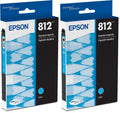 Epson T812 DURABrite Ultra Ink Standard Capacity Cyan Cartridge (T812220-S) for Select Workforce Pro Printers (Pack of (Pack of 2)
