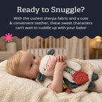Itzy Ritzy Lovey Including Teether, Teething Relief, 0 Months & Up (Cow)
